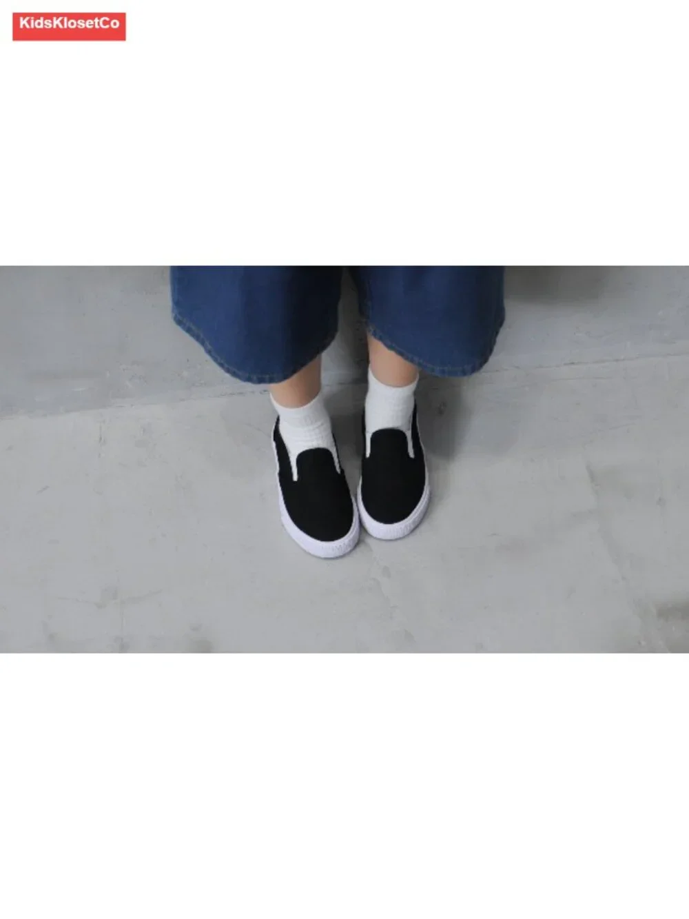 Kids Canvas Slip-On Sneakers Breathable Low Top Boys Girls